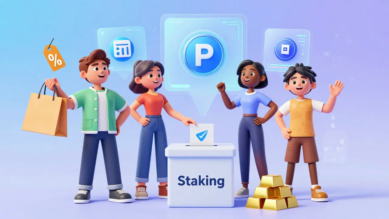 Animated characters using PLPA for trading fees, voting, and staking rewards
