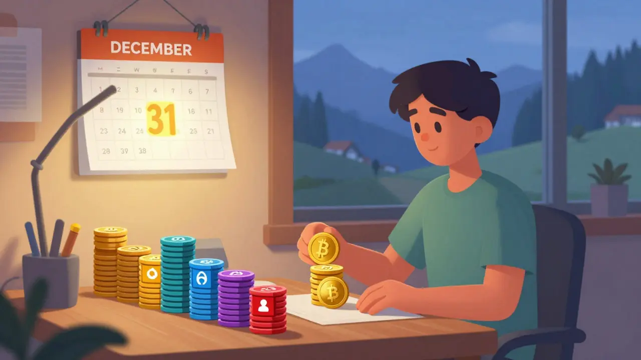 Organizing crypto assets for year-end tax declaration in Swiss home